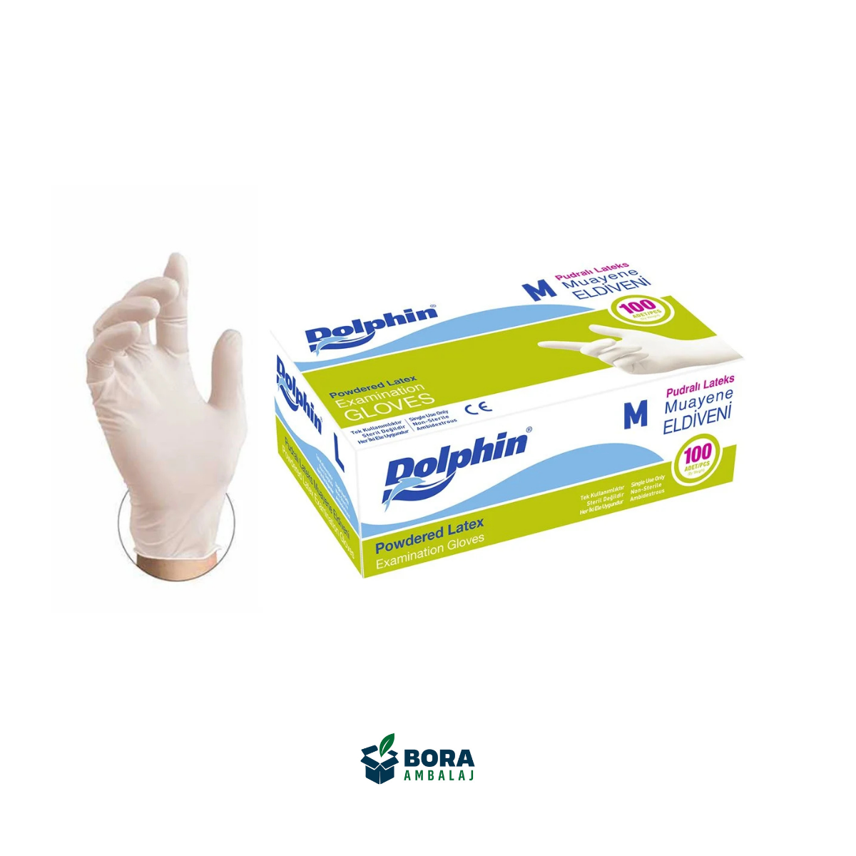 DOLPHİN LATEKS TEK KULLANIMLIK MUAYENE  ELDİVENİ